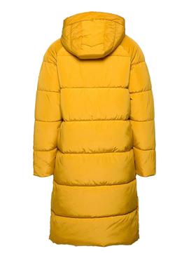 Abrigo Only Amanda Long Puffer Amarillo para Mujer