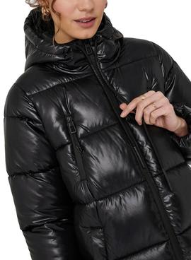 Abrigo Only Anette Puffer Negro para Mujer