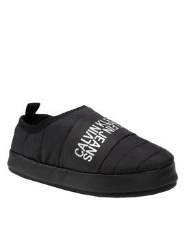 Zapatillas Calvin Klein Home Slipper Pluma Negro