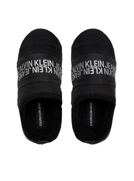 Zapatillas Calvin Klein Home Slipper Pluma Negro