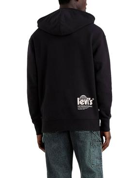 Sudadera Levis Relaxed Graphic Poster Negro Hombre