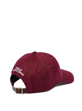Gorra Polo Ralph Lauren Bear Granate Para Hombre
