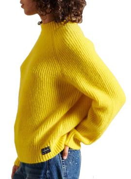 Jersey Superdry Alpaca Blend Crew Amarillo Mujer