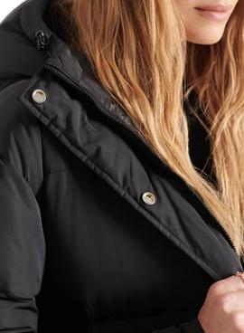 Chaqueta Superdry Studios Longline Duvet Negro