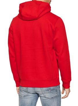 Sudadera Tommy Jeans Timeless Rojo Para Hombre