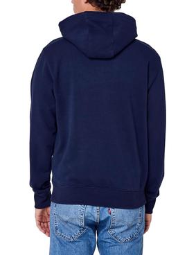 Sudadera Tommy Jeans Graphic Marino Hombre