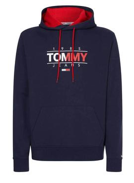 Sudadera Tommy Jeans Graphic Marino Hombre