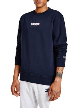 Sudadera Tommy Jeans Entry Graphic Marino Hombre