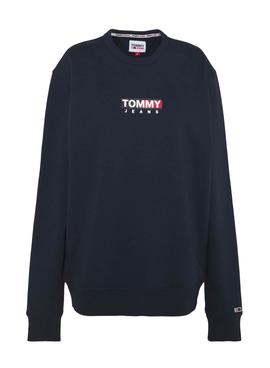 Sudadera Tommy Jeans Entry Graphic Marino Hombre