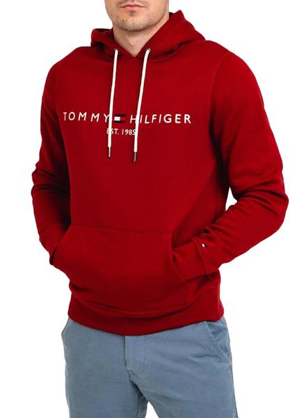 Sudadera Tommy Hoody Rojo Hombre