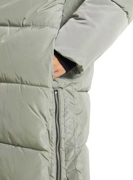 Abrigo Only Nora Long Verde para Mujer