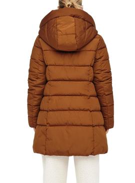 Cazadora Only Newlina Puffer Marron para Mujer