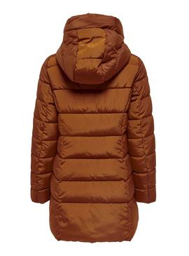 Cazadora Only Newlina Puffer Marron para Mujer