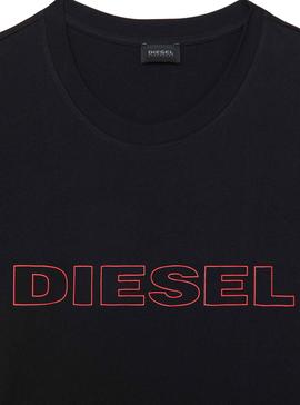 Camiseta Diesel UMLT-Jake Negro Hombre