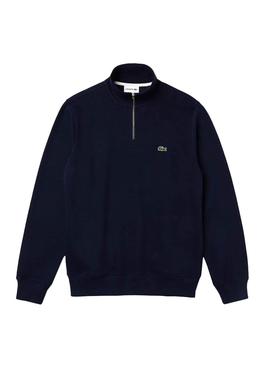 Sudadera Lacoste Cuello Alto Marino para Hombre