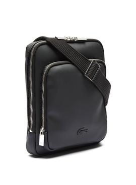 Bolso Lacoste Rectangular Negro para Hombre