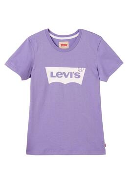 Camiseta Levis Batee Violeta Niña