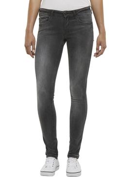 Pantalon Vaquero Tommy Jeans Sophie Plush Gris