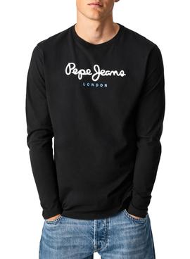 Camiseta Pepe Jeans Eggo Long Negro para Hombre