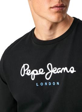 Camiseta Pepe Jeans Eggo Long Negro para Hombre