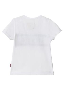 Camiseta Levis Raya Blanco Niña