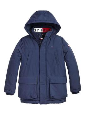 Parka Tommy Hilfiger Essential Azulon  para Niño