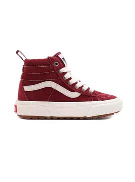 Zapatillas Vans Sk8 Hi Mte Granate Kids Niño Niña