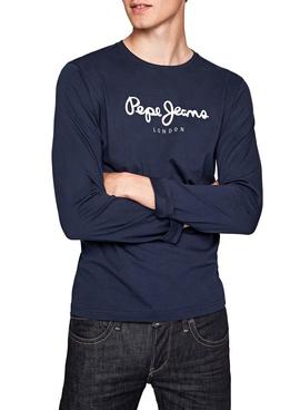 Camiseta Pepe Jeans Eggo Long Marino para Hombre