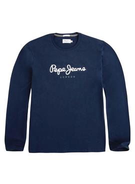 Camiseta Pepe Jeans Eggo Long Marino para Hombre