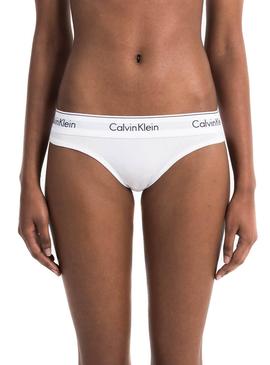 Tanga Calvin Klein Blanco Mujer