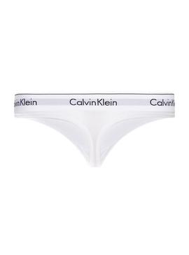 Tanga Calvin Klein Blanco Mujer