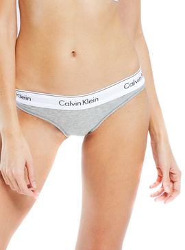 Braga Calvin Klein Bikini Gris Mujer