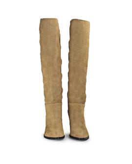 Botas Altas Popa Sabela Beige Para Mujer