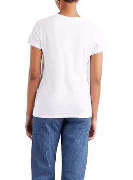 Camiseta Levis The Perfect Rainbow Blanca Mujer