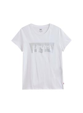 Camiseta Levis The Perfect Rainbow Blanca Mujer