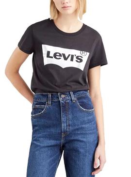 Camiseta Levis The Perfect Rainbow Negro Mujer