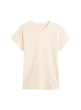 Camiseta Levis The Perfect Reflective Beige Mujer