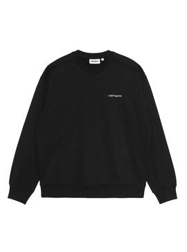 Sudadera Carhartt Script Embroidery Negro Mujer