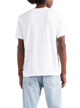 Camiseta Levis Relaxed Fit Poster Blanco Hombre