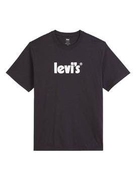 Camiseta Levis Relaxed Fit Poster Negro Hombre