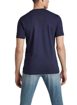 Camiseta G-Star Slim Compact Marino para Hombre
