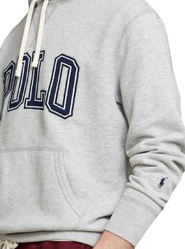 Sudadera Polo Felpa Gris Para Hombre