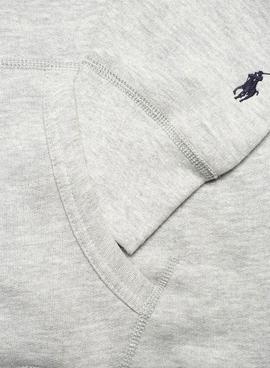 Sudadera Polo Felpa Gris Para Hombre