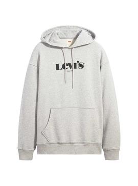 Sudadera Levis Graphic Poster Gris Hombre