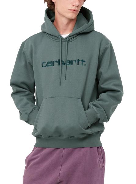 Pino Fondo verde invadir Sudadera Carhartt Hooded Verde para Hombre