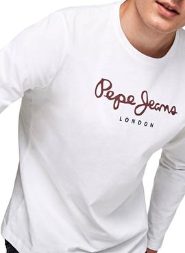 Camiseta Pepe Jeans Eggo Long Blanco para Hombre