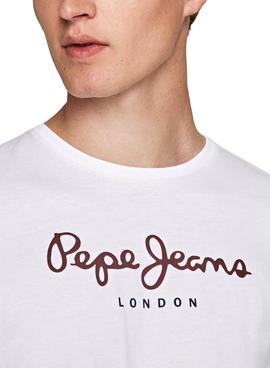 Camiseta Pepe Jeans Eggo Long Blanco para Hombre