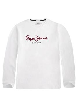 Camiseta Pepe Jeans Eggo Long Blanco para Hombre