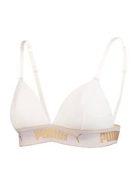 Sujetardor Puma Triangle Blanco Mujer