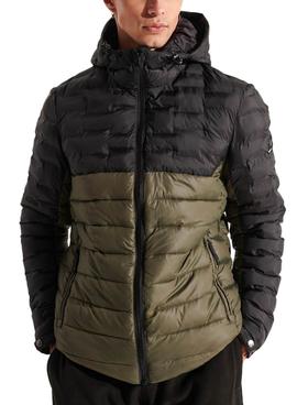 Chaqueta Superdry Radar Quilt Mix Verde Hombre